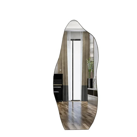 Espelho Orgânico Flame Moldura em Aluminio Corpo Inteiro Grande
