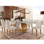 Conjunto Mesa de Jantar 6 Cadeiras Tampo MDF Retangular Rufato Alvorada Londrina
