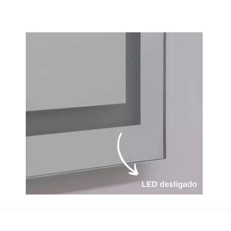 Espelho Grande Com Iluminação Led Touch