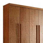 Guarda Roupa Solteiro 4 Portas e 2 Gavetas Mdf Moderna