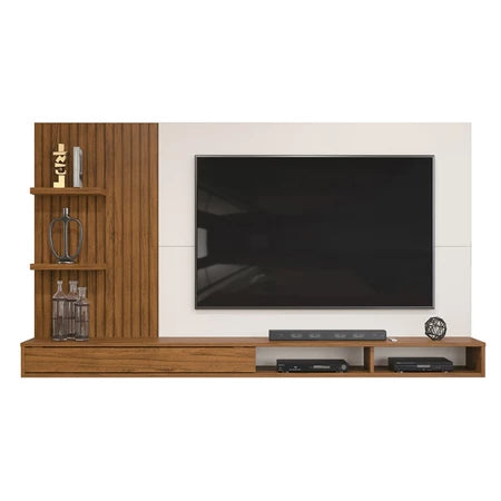 Painel para TV até 60 Polegadas Ripado com Nichos