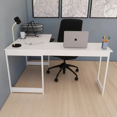 Mesa Em L Estilo Industrial Escrivaninha De Canto Escritório Estudo