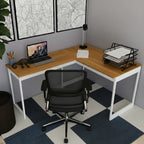 Mesa Em L Estilo Industrial Escrivaninha De Canto Escritório Estudo