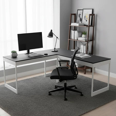 Mesa Em L Estilo Industrial Escrivaninha De Canto Escritório Estudo