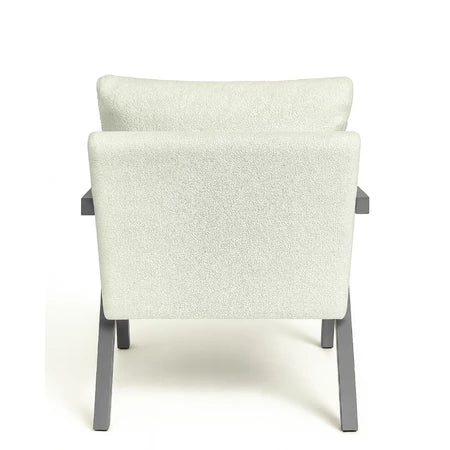 Kit 2 Poltronas Decoração Mona Linho Pés Madeira Para Sala Estar Recepção Escritório