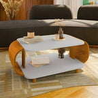 Mesa de Centro Sala Floripa Moderna Pés Madeira Maciça