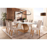 Linho Rustico/Off White/Imbuia
