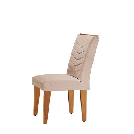 Conjunto Mesa de Jantar 6 Cadeiras Tampo MDF Retangular Rufato Alvorada Londrina