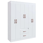 Guarda-Roupa de Solteiro 6 Portas 2 Gavetas