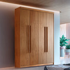 Guarda Roupa Solteiro 4 Portas e 2 Gavetas Mdf Moderna
