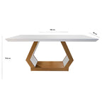 Conjunto Mesa de Jantar 6 Cadeiras Tampo MDF Retangular Rufato Alvorada Londrina