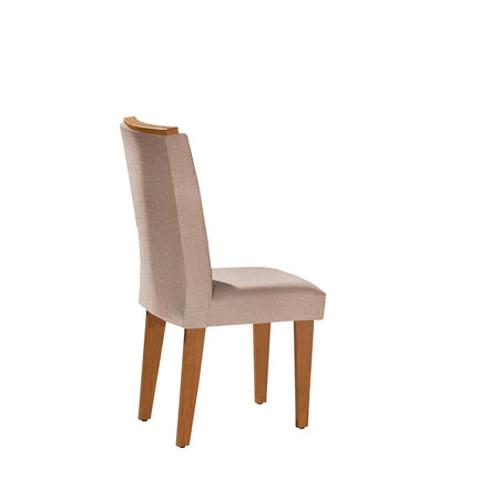 Conjunto Mesa de Jantar 6 Cadeiras Tampo MDF Retangular Rufato Alvorada Londrina
