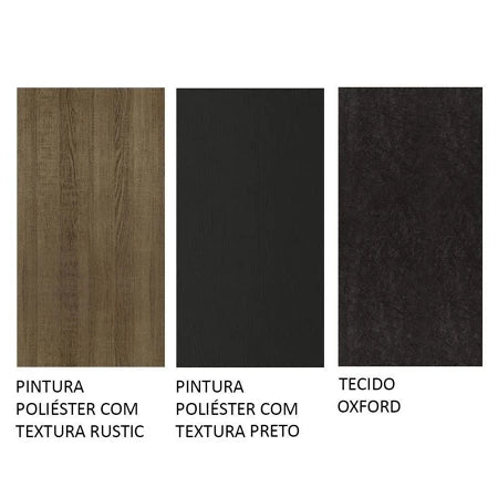 Conjunto Sala de Jantar Mesa Tampo de Madeira 4 Cadeiras