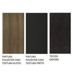 Conjunto Sala de Jantar Mesa Tampo de Madeira 4 Cadeiras