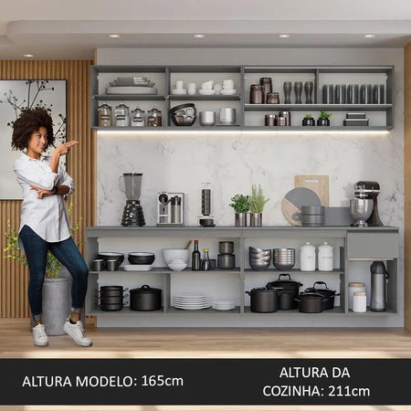 Armário de Cozinha Completa Suspenso Nice