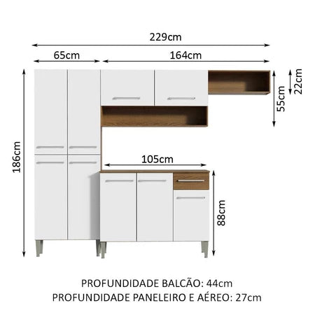 Armário de Cozinha Compacta