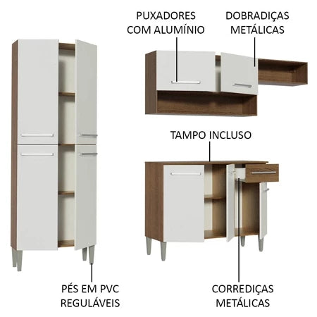 Armário de Cozinha Compacta