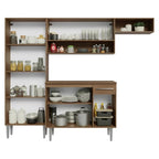 Armário de Cozinha Completa  Rustic Preto