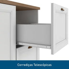 Cozinha Completa 4 Peças 10 Portas 2 Gavetas 1 Nicho para Forno Branco