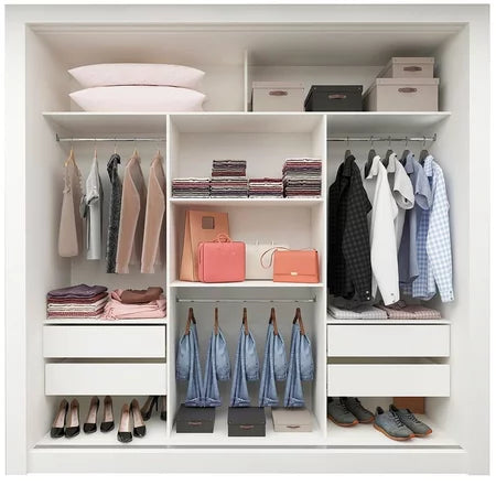 Guarda roupa Casal 3 Portas 1 Porta Espelhada Mdf Branco
