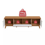 Rack Kappesberg 3 Portas Canela/Branco