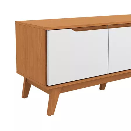 Rack Kappesberg 3 Portas Canela/Branco